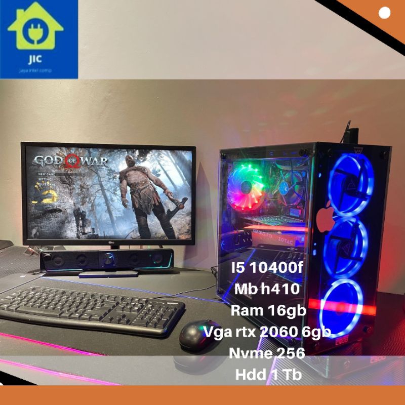 PC Rakitan Gaming i5 10400F /H410/RTX2060/ NVME 256