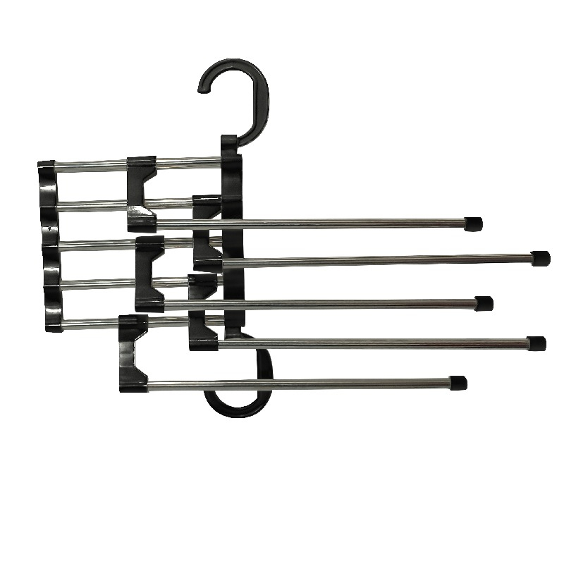 Gantungan Celana Jilbab Multifungsi Magic Hanger 5 in 1 StainlessSteel - worldhome