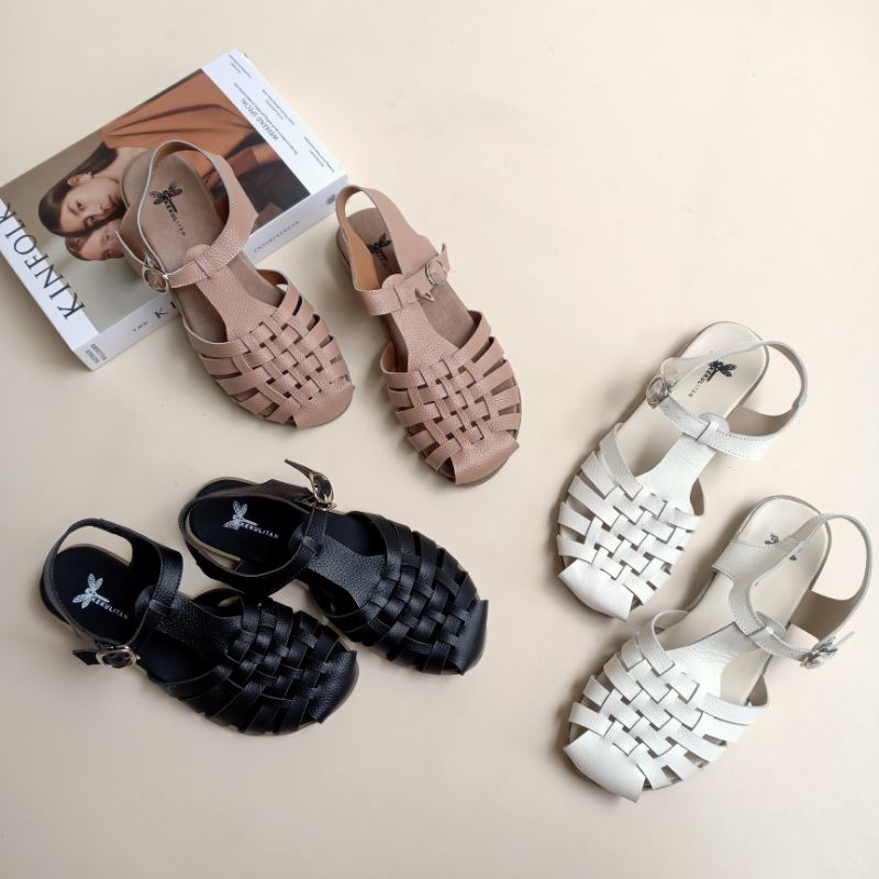 [kekulitan] elijah sandal/SANDAL KULIT GARUT/SANDAL KULIT WANITA/SANDAL KULIT ORIGINAL/SANDAL KULIT 