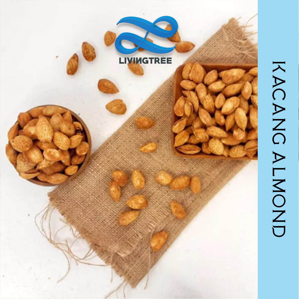 

Kacang Almond Panggang Premium 250gr Roasted Almond Whole