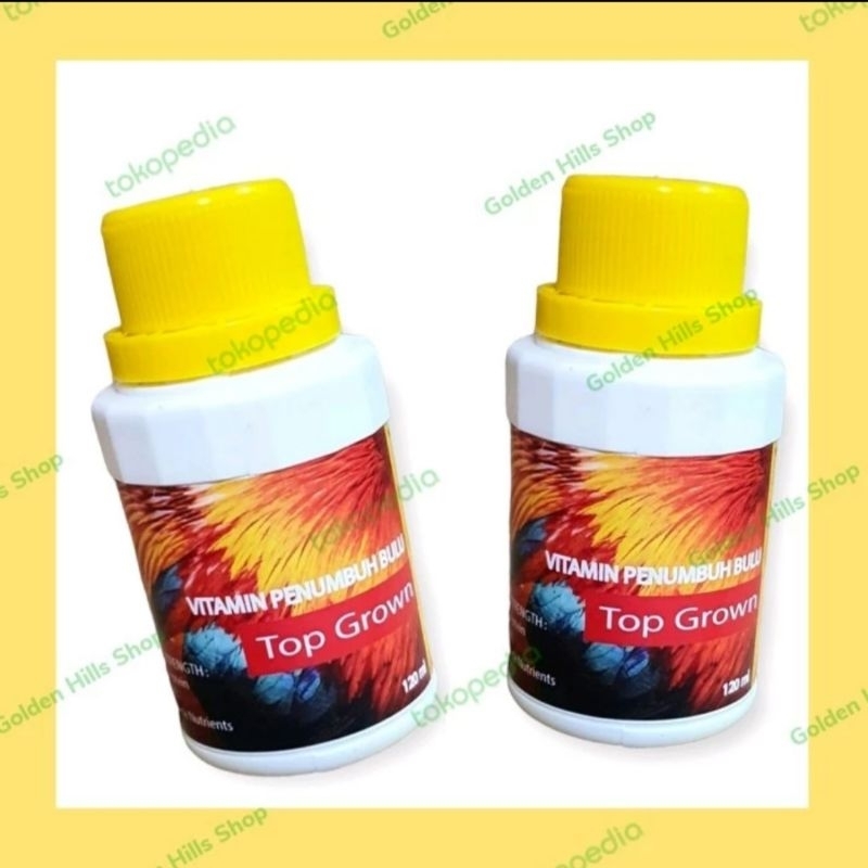 Top Grown 125 ml vitamin penumbuh bulu untuk ayam pejantan