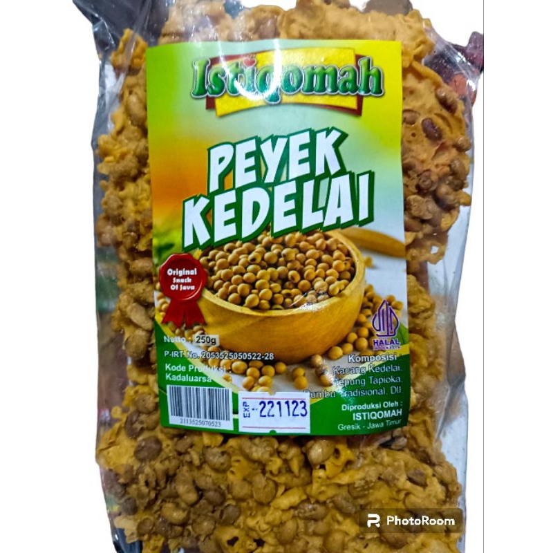 

peyek kacang kedelai 250gr gurih renyah enak camilan Snack jajan murah