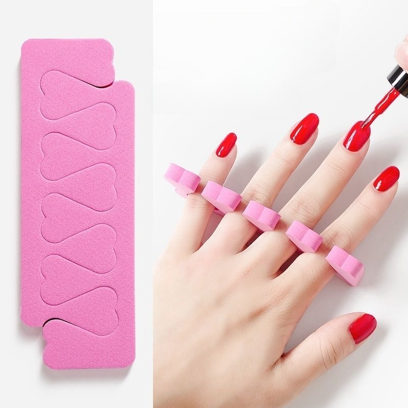 1 Pasang pemisah jari nail art // nail separator spons pembatas jari tangan dan kaki