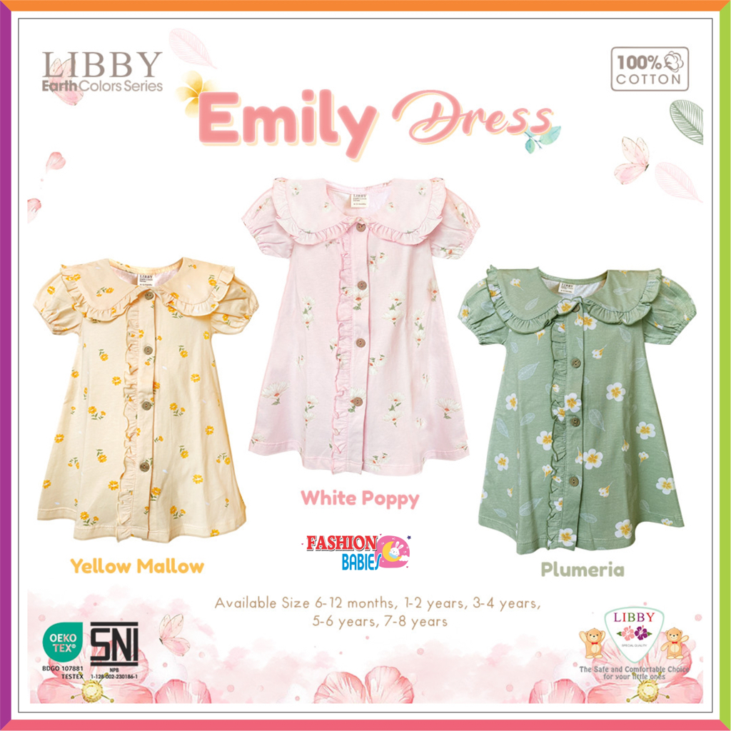 ❤ Fashionbabies ❤ LIBBY EMILY DRESS NEW COLOUR / NARA DRESS BABY LIBBY EARTH COLOUR SERIES ORIGINAL