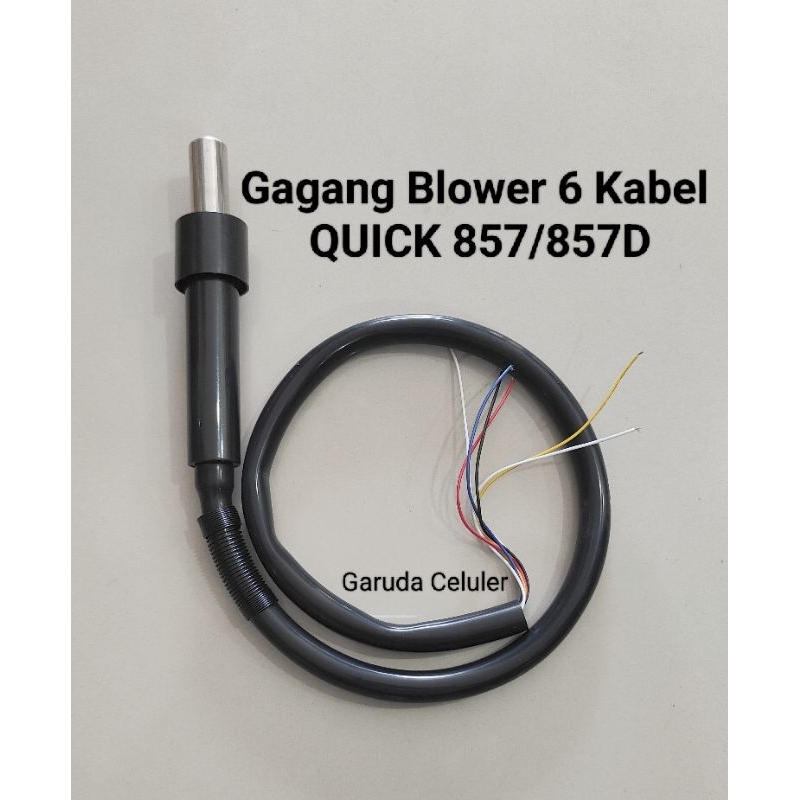 Gagang Blower Solder Uap 857 857D Digital 6 Kabel