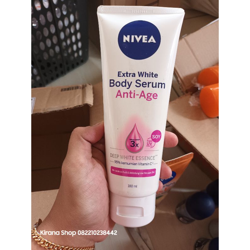 Nivea extra white body serum anti-age 180ml