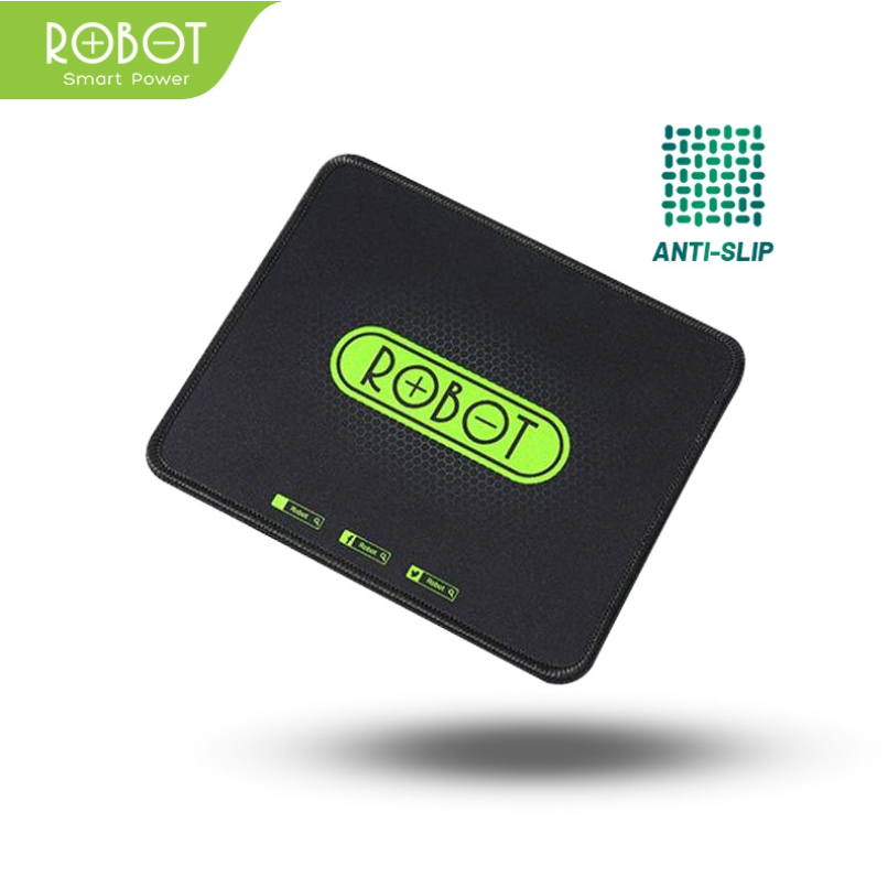 Mousepad Anti Slip ROBOT RP01 Gaming Polos Hitam Murah Rubber Original - Garansi Resmi 1 Tahun