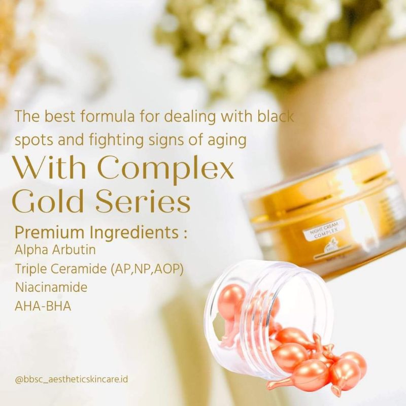 BBSC Night Cream Complex Gold 10gr