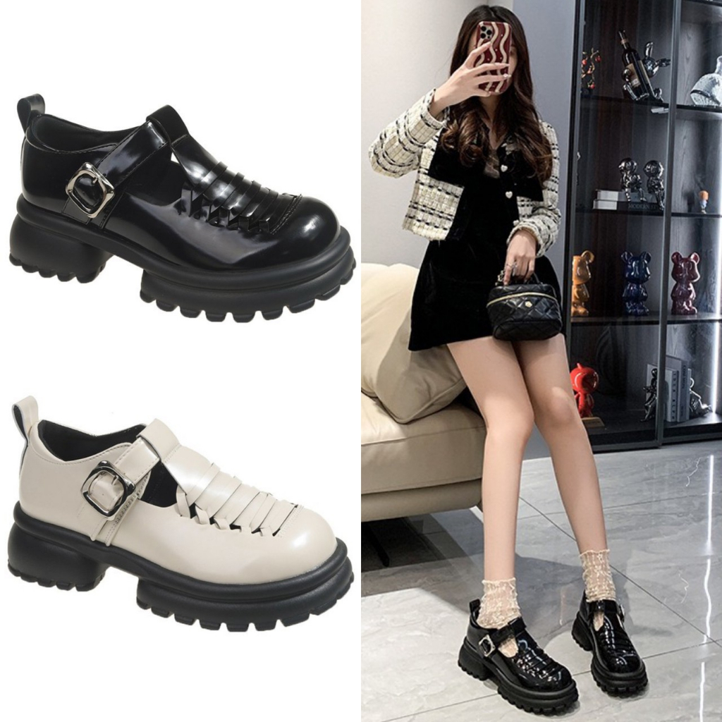 AVANCEID 1927 Sepatu Sneakers Boots Wanita Kerja Docmart Hitam Import