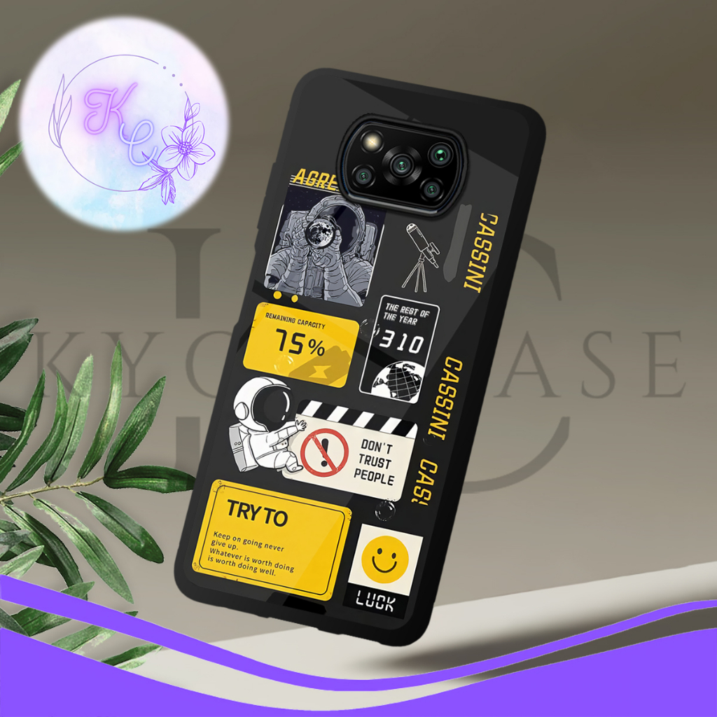 |GG07| KYON CASE POCOPHONE POCO X3|X3 NFC|X3 PRO GLOSSY KILAU EFEK KACA | BAHAN CASING SOFTCASE & HA