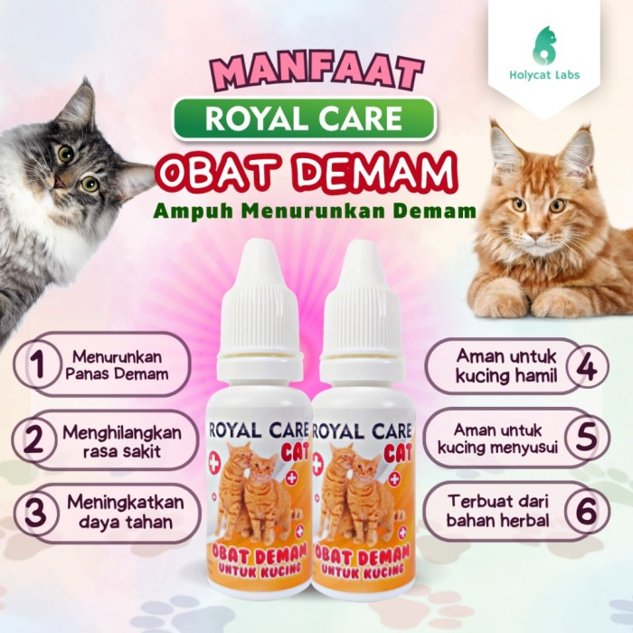 Royal care Obat Demam Kucing Penurun Panas 10 ml