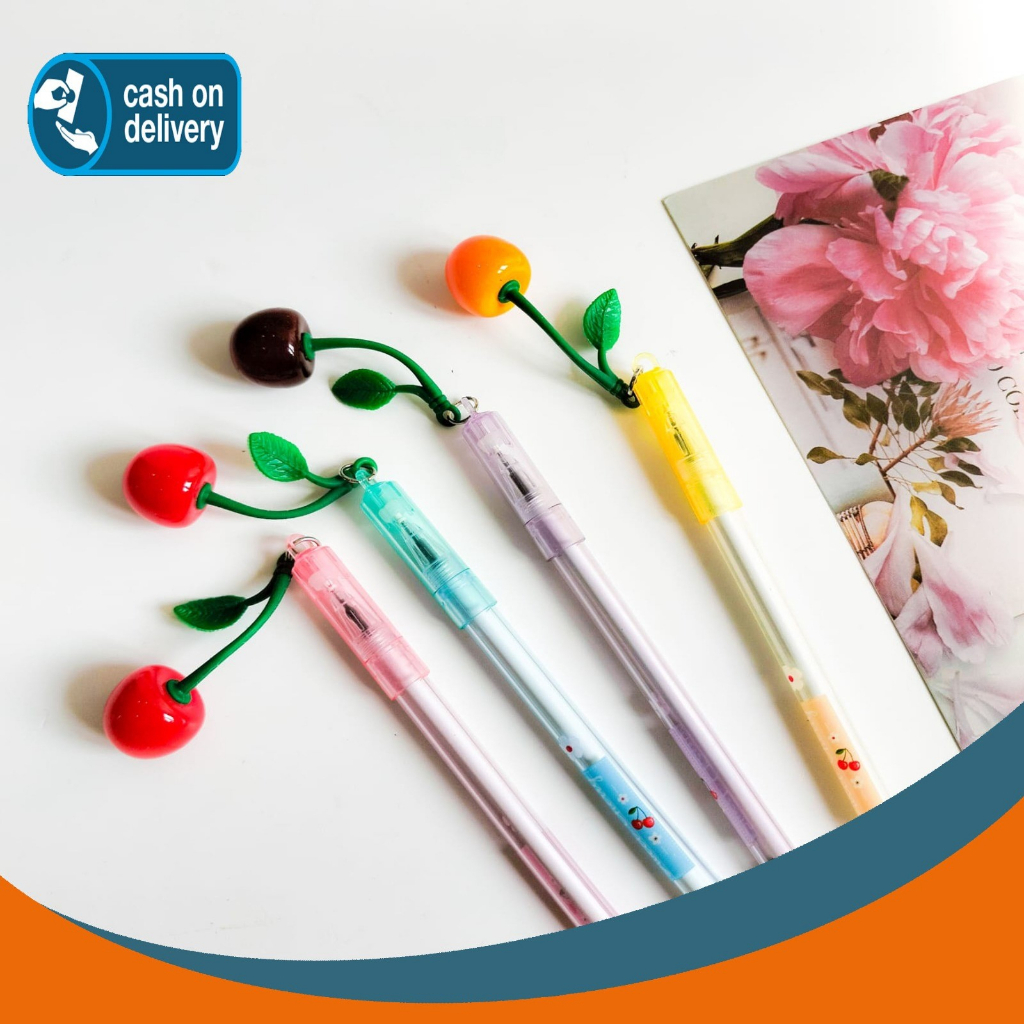 

PULPEN GANTUNGAN KARET BUAH CHERY PEN CHERRY ALAT TULIS BOLPOIN CERY UNIK IMUT MURAH PEN GEL KARAKTER LUCU MURAH PENA