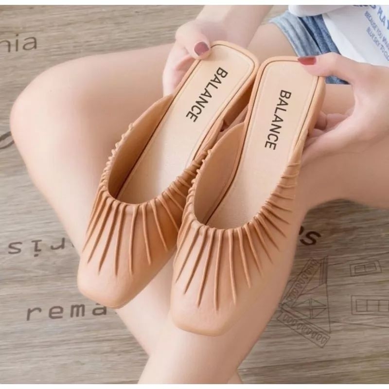 Sandal Selop Jelly Wanita Terbaru Sandal karet Import Cewek 2029