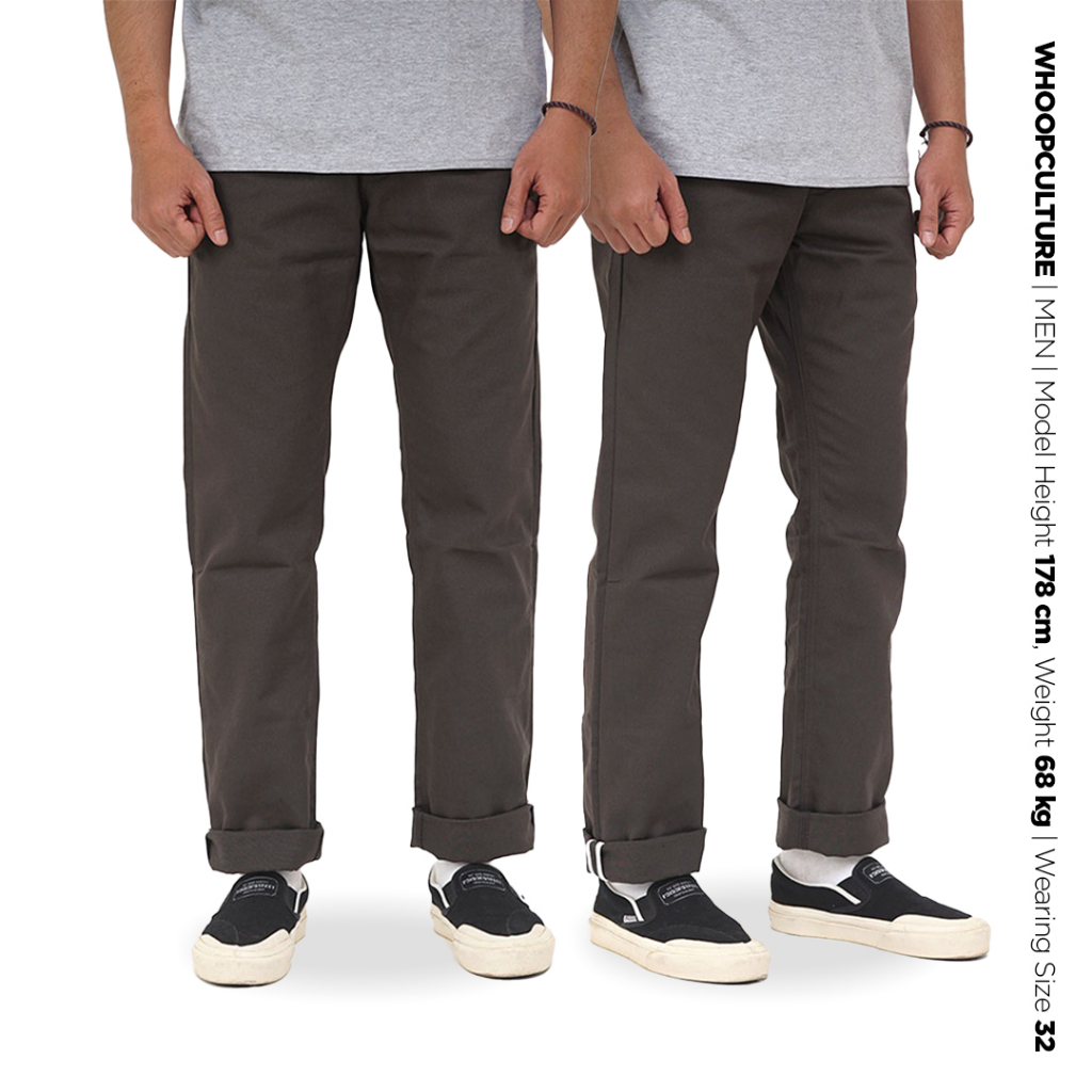 Whoopculture &quot;Muntjac&quot; Charcoal Chino