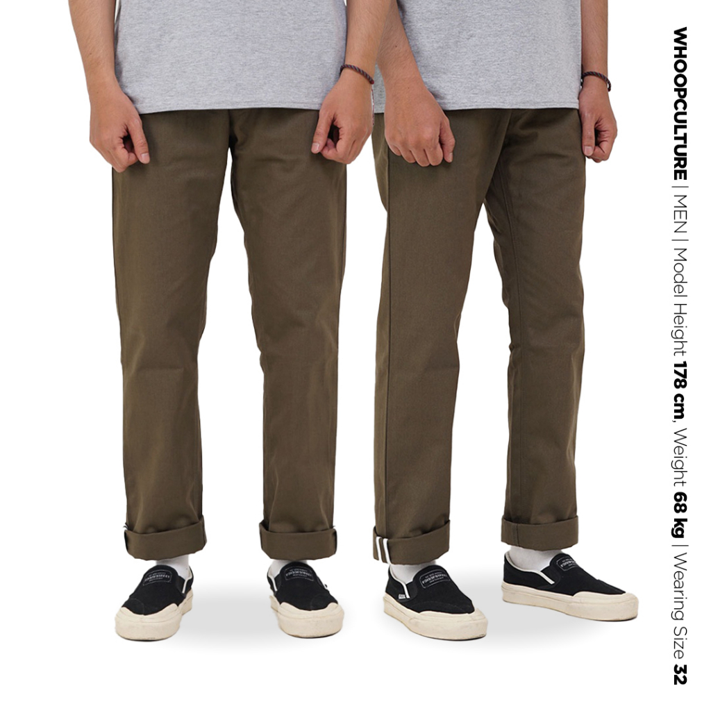 Whoopculture &quot;Muntjac&quot; Dark Olive Chino