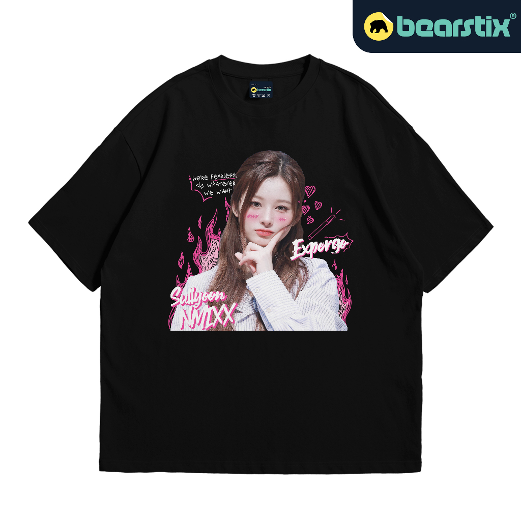 SHINZO - KaosOversize Sullyoon - Tshirt NMIXX - Baju Expergo - Tshirt Kpop Streetwear