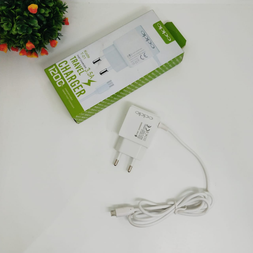 Charger 2USB plus Micro cable tipe T-01 - Fast charger 3.5A by.Minigo