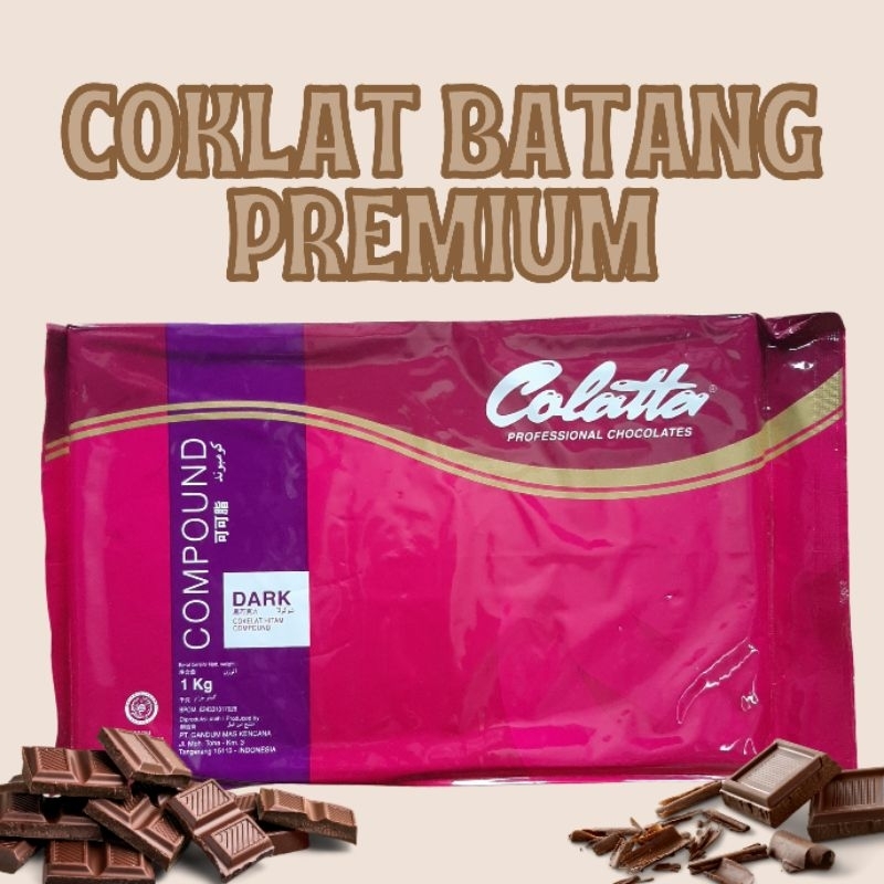 

Dark Coklat batang Coklat compound colatta 1kg