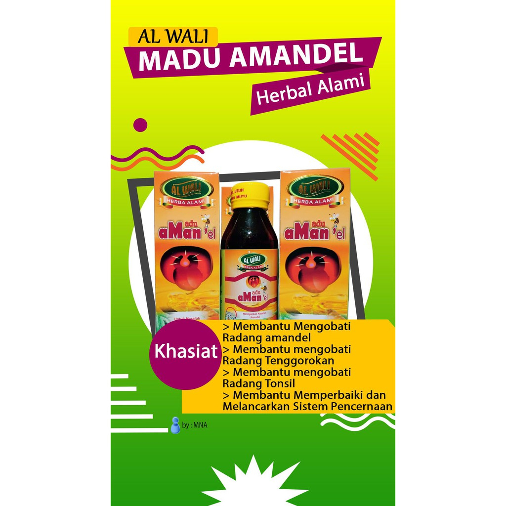 Madu Amandel Radang Tenggorokan Al Waliy ALWALIY