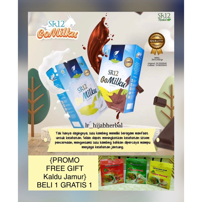 

{FREE BONUS} SR12 GOMILKU 200gr Susu Etawa Terbaik Kualitas Premium