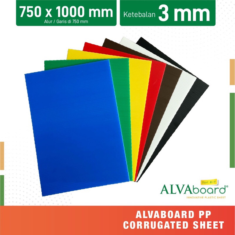Alvaboard / Impraboard Lembaran 75X100Cm Tebal 3 Mm
