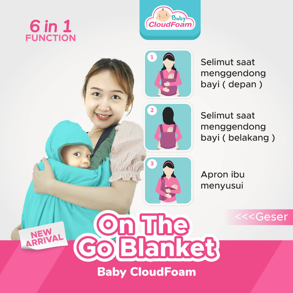 Baby Cloudfoam Selimut Bayi On The Go Blanket Cotton Bamboo