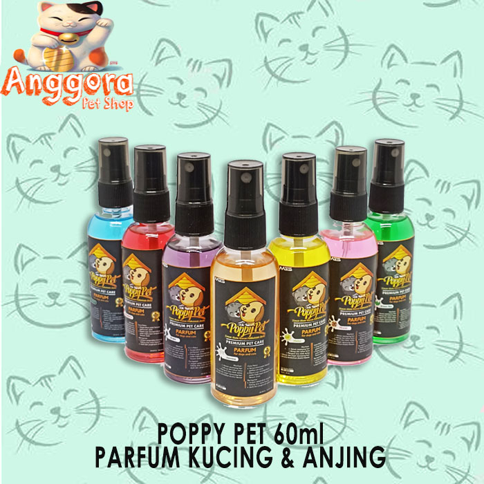 Parfum Kucing &amp; Anjing POPPY PET Wangi Premium Pet care 60ml