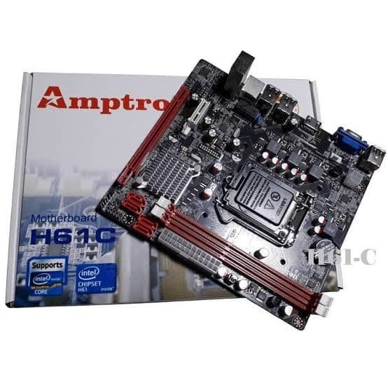 MATHERBOARD AMPTRON H61G DDR3 SOCKET 1155 SLOT M2 MOBO H61 AMPTRON H61 LGA 1155 DDR3