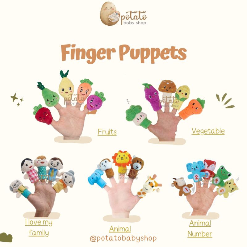 LF Boneka Finger Puppets - Mainan Bayi Puppet