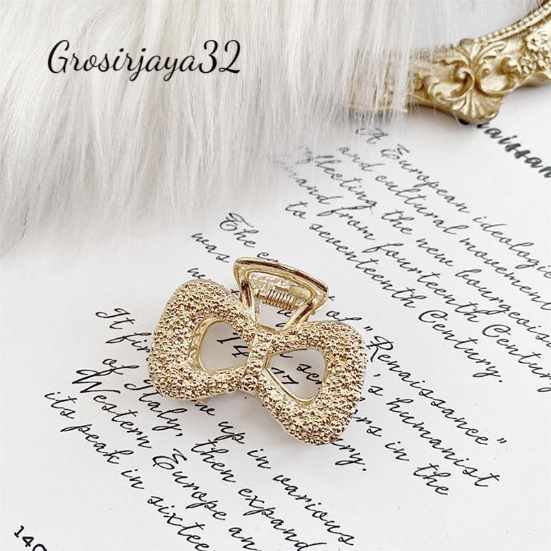 (GROSIRJAYA32) Jepit Rambut Poni Miya Logam Bentuk Geometris Bahan Alloy Untuk Wanita Ukuran 2.5cm