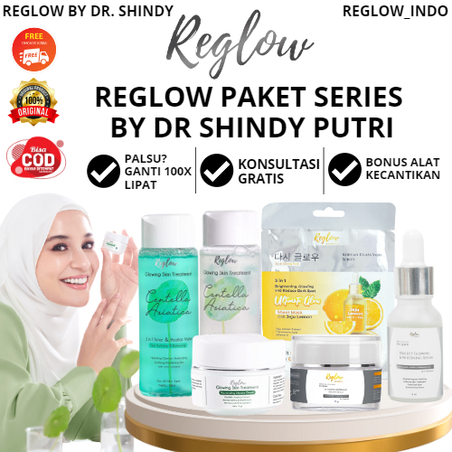 Reglow Skincare Original dr.shindy 100% Ori Untuk Flek Hitam Acne Beauty Re glow Official Store