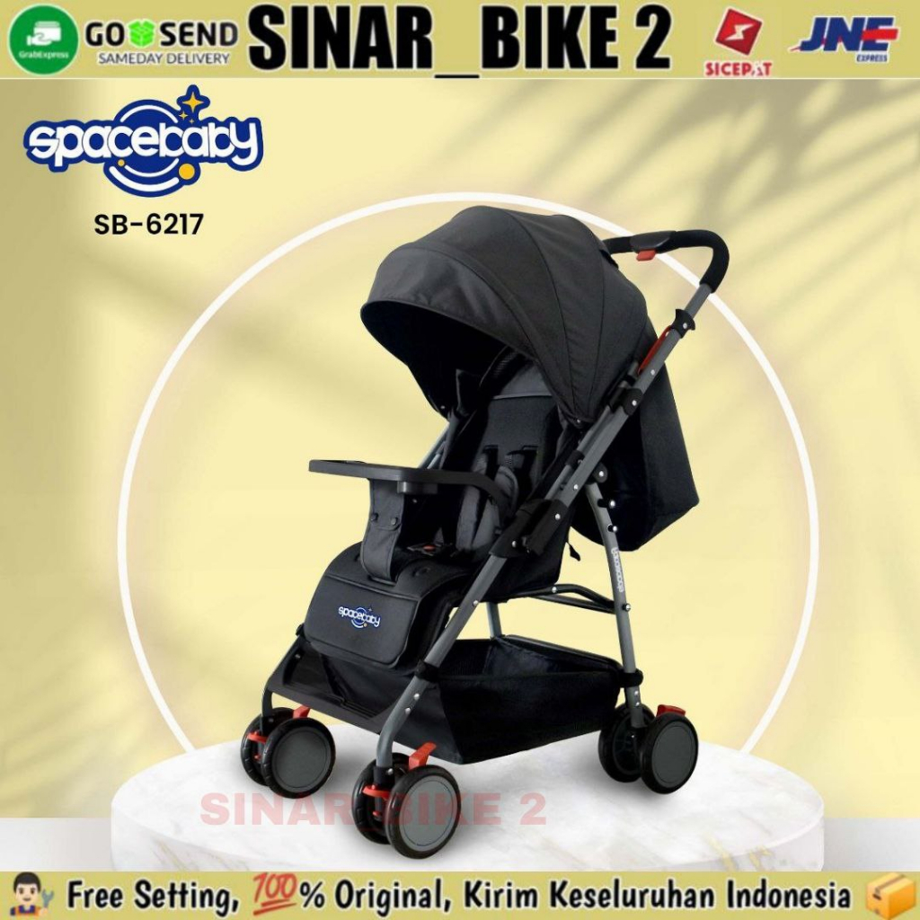 Baby Stroller Spacebaby SB 6217 Kereta Dorong Anak Bayi Bisa Rebahan