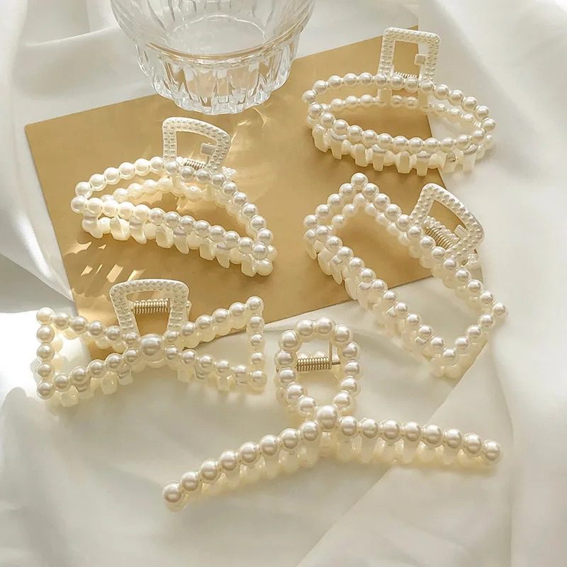 11CM - JEPITAN RAMBUT MOTIF MUTIARA MODEL KOREA /  JEDAI MUTIARA KOREA / JEPIT RAMBUT IMPORT
