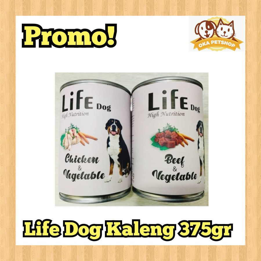 Life Dog Kaleng 375gr - Dogfood Makanan Anjing Kaleng