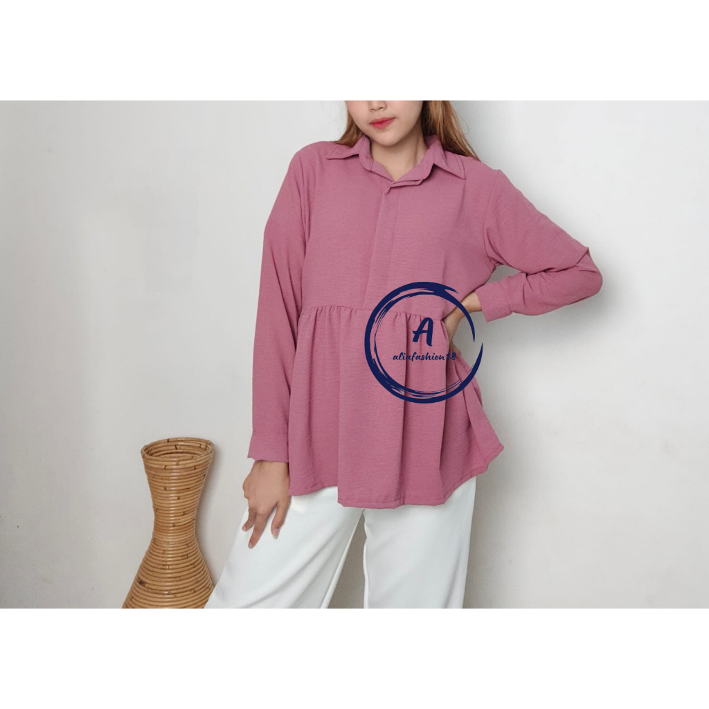 BLOUSE CALISTA / BLOUSE WANITA / BLOUSE LENGAN PANJANG