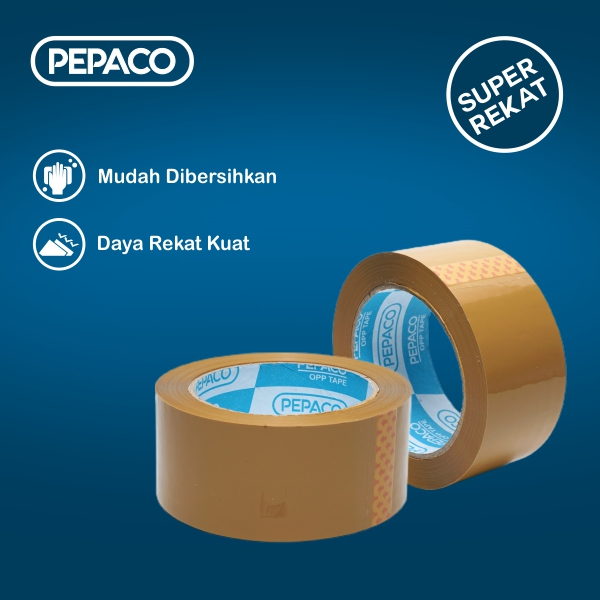 

PEPACO OPP TAPE, LAKBAN COKLAT, 2 INCH X 100 YARD, 2 ROLL