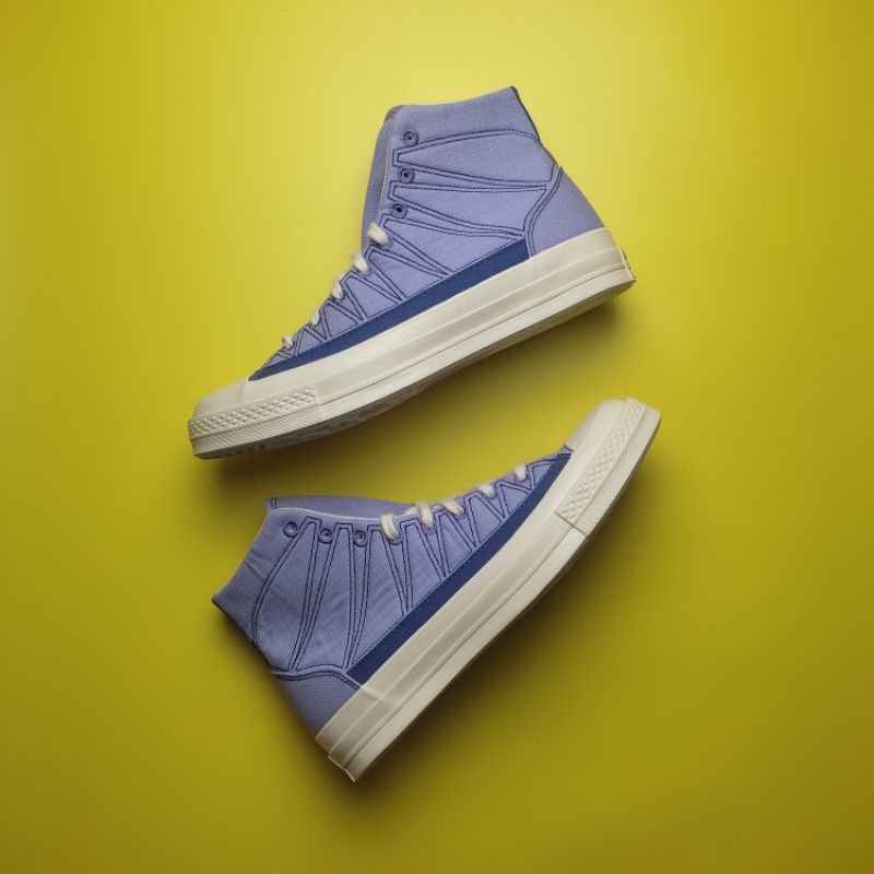 CONVERSE CHUCK 70 HI HIKING STITCHED WASHED INDIGO ORIGINAL RESMI MAP