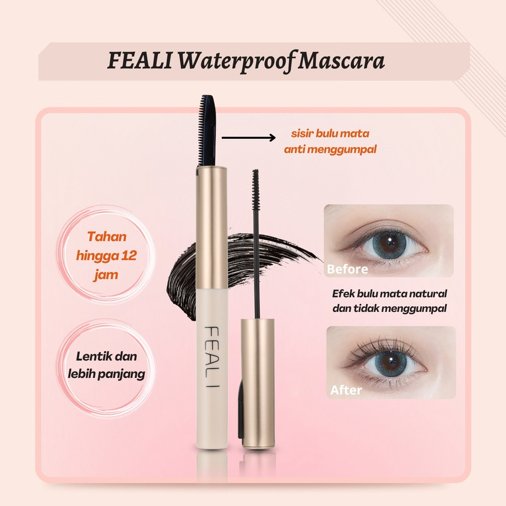 |RM| FEALI WATERPROOF MASKARA - Long Lasting Volumizing Lengthen Eye Lash Makeup MASKARA FEALI