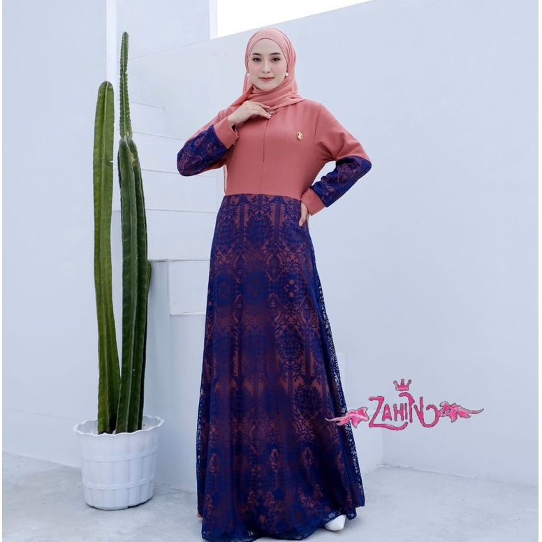 Gamis lebaran terbaru zahin dress busui viral ootd outfit BRUKAT KELIILING RIANA RAYA DRESS ORIGINAL BY ZAHIN muslim kondangan fashion muslim pesta terbaru maxidress wanita 2 warna