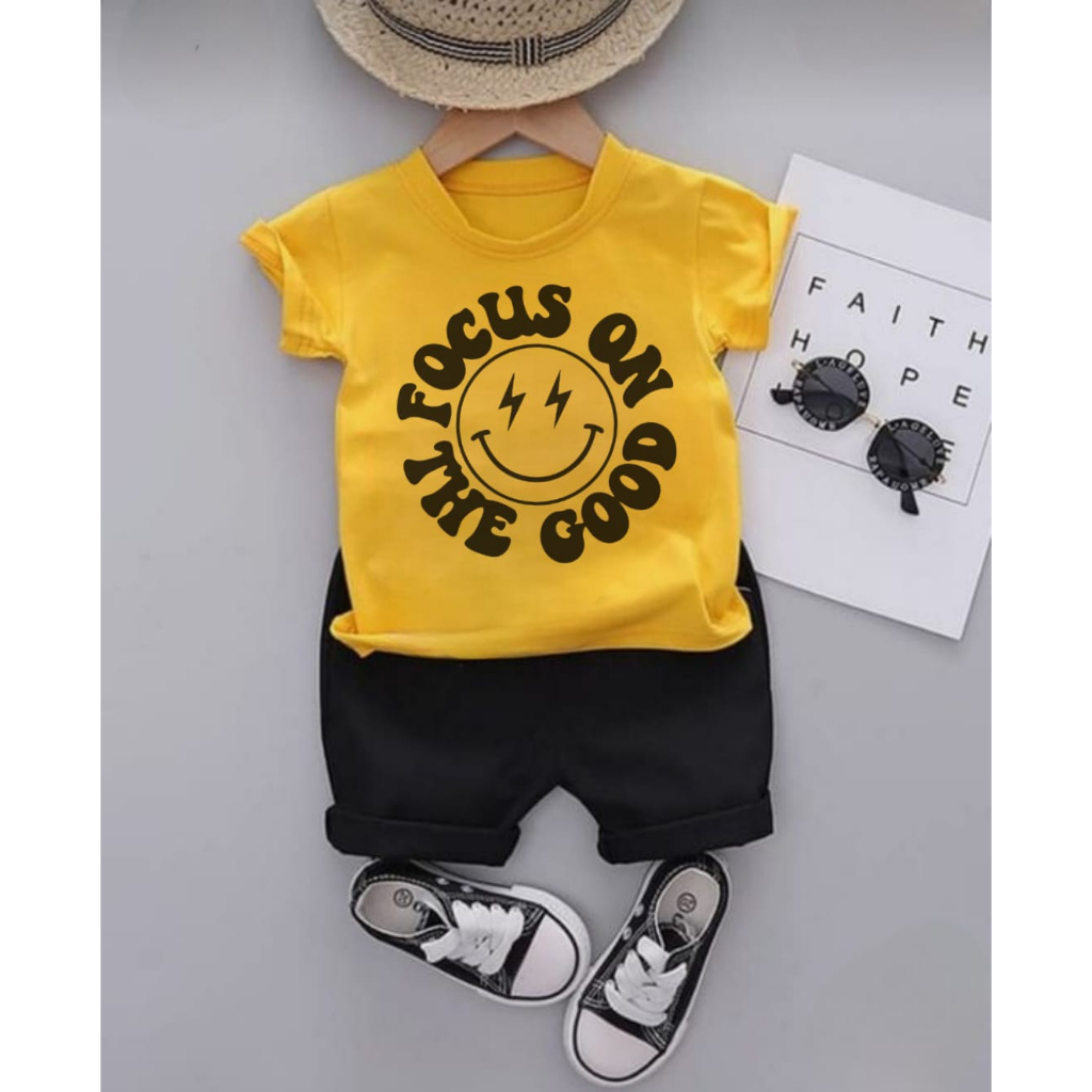 Baju Kaos distro Anak cowok cewek  umur 1-12 tahun