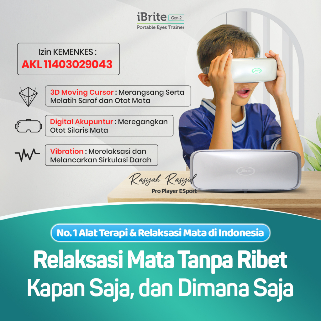 Jaco iBrite Gen 2 Alat Terapi Kesehatan Mata