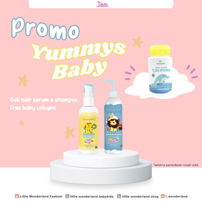 YUMMYS BABY SHAMPOO &amp; SERUM | Penumbuh Rambut Bayi dan Vitamin Rambut