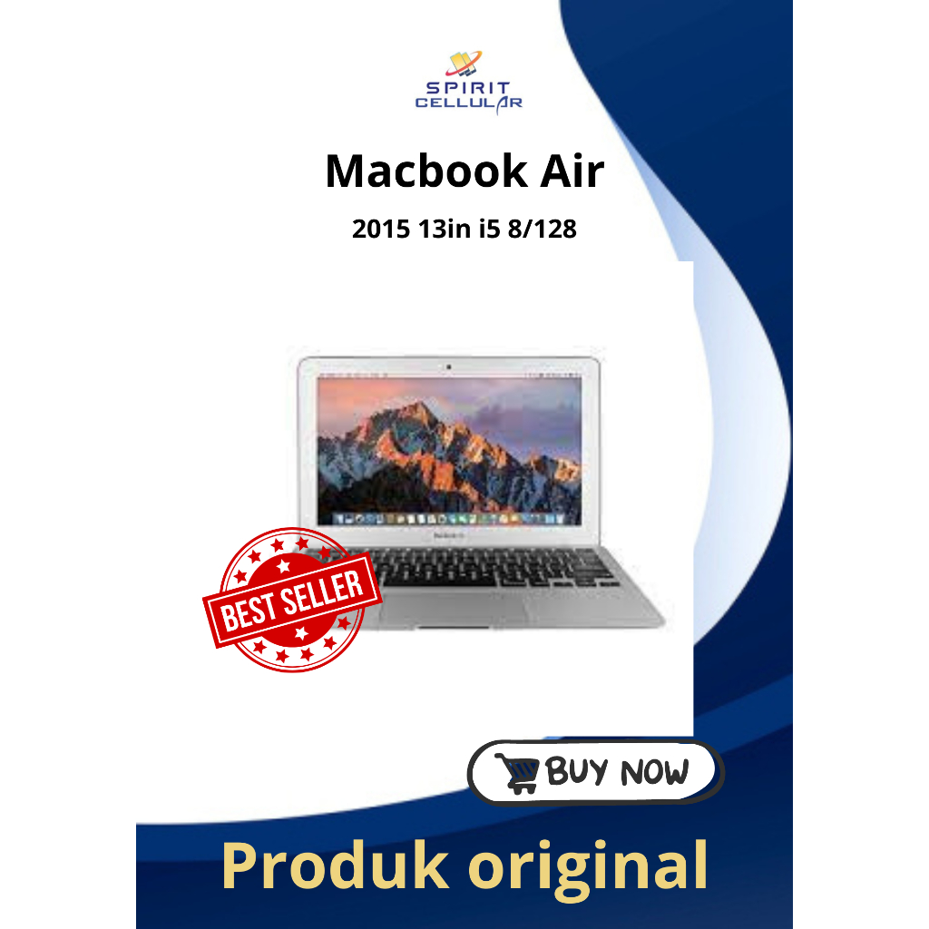 Macbook Air 2015 13 Inch Core i5 8GB/128GB Second No Minus