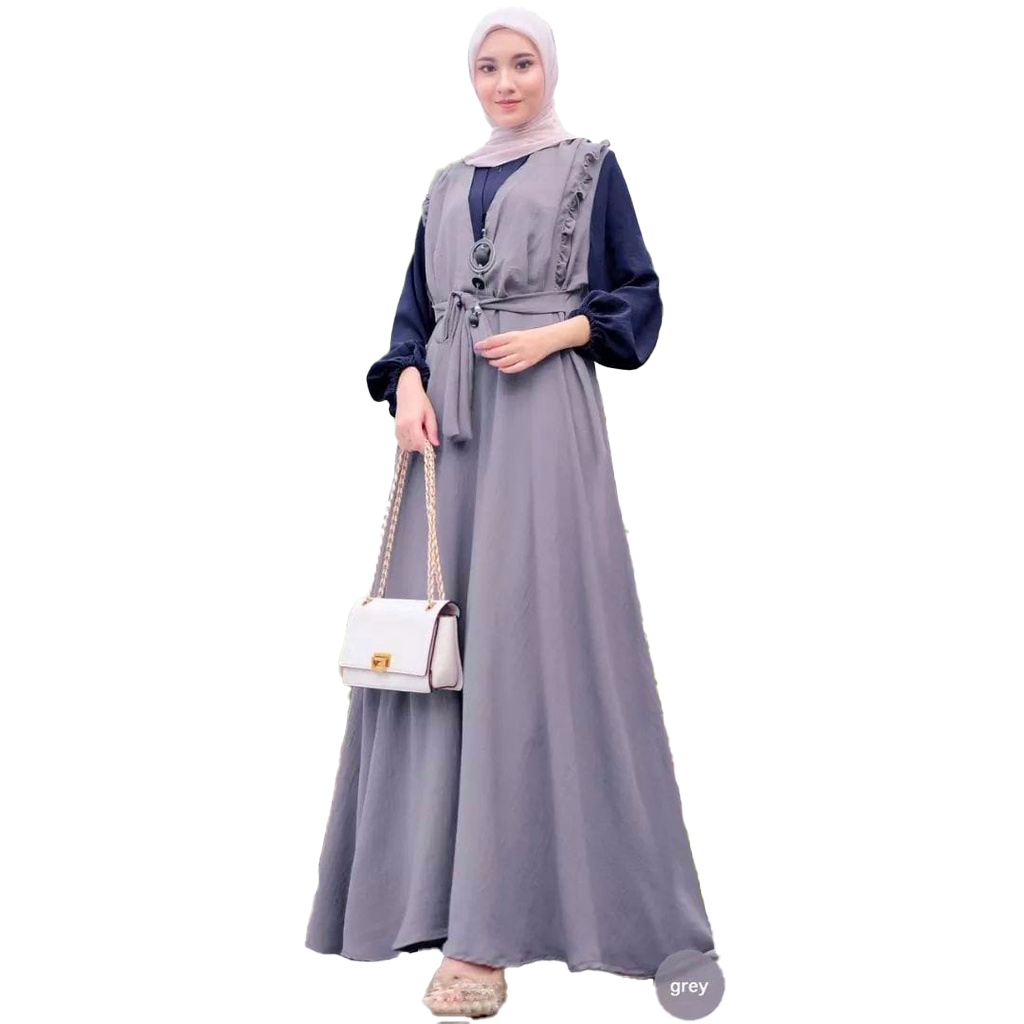 [COD] Shazfa.apparel - Gamis Muslim Wanita Terhits Sonya Dress