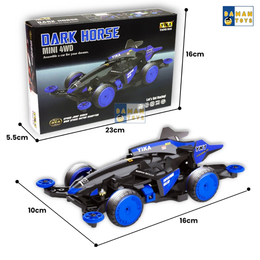 Mobil Tamiya Mini 4WD Yika Yan Kai Shooting Proud Star MA Chassis Suspension