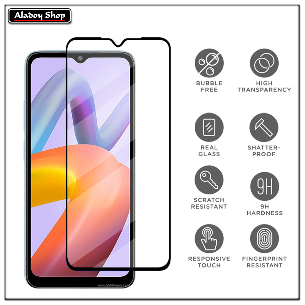 PAKET 3 IN 1 Tempered Glass Layar Xiaomi Redmi A2 Free Tempered Glass Camera dan Skin Carbon