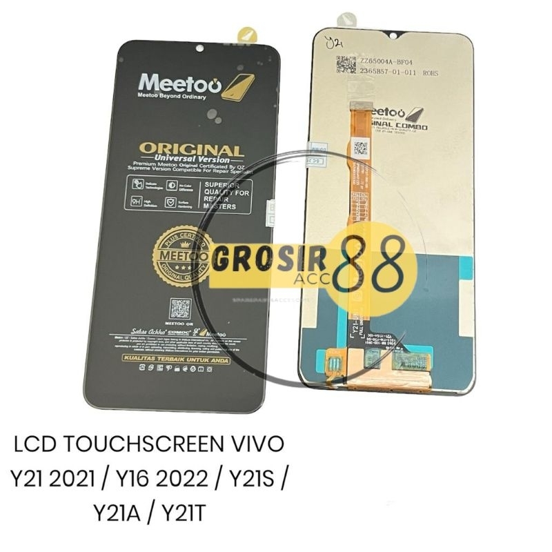 LCD TOUCHSCREEN FULLSET VIVO Y21 2021 / Y21S / Y16 / Y21A / Y21T ORIGINAL