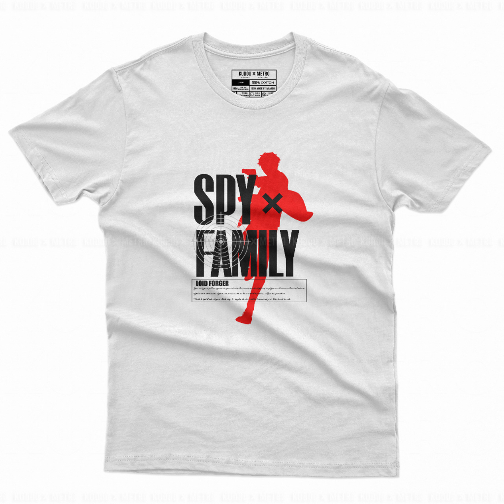 Tshirt SPY X FAMILY White Anime Manga Premium Unisex