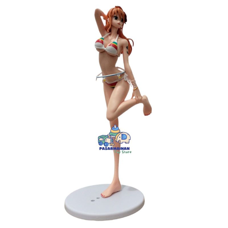 Figure One Piece Nami Swimsuit Sexy Mainan Miniatur Pajangan