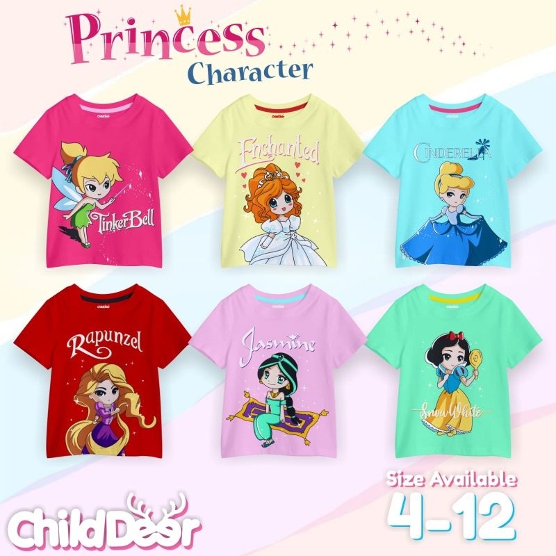 kaos anak princess
